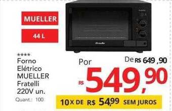 Forno Elétrico Mueller Fratelli