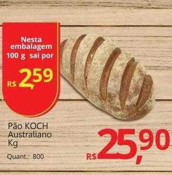 Supermercados Koch Pão Koch Australiano Kg oferta