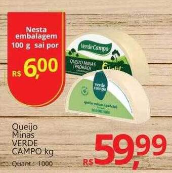 Supermercados Koch Queijo Minas Verde Campo Kg oferta