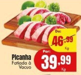 Picanha Fatiada a vacuo 1kg