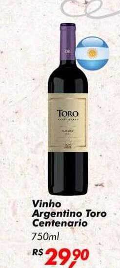 Big Box Vinho Argentino Toro Centenario oferta