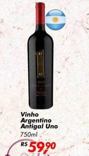 Big Box Vinho Argentino Antigal Uno oferta