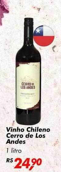 Big Box Vinho Chileno Cerro De Los Andes oferta