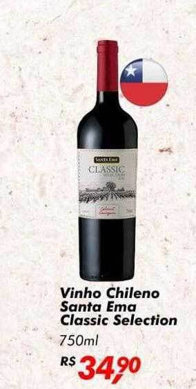 Big Box Vinho Chileno Santa Ema Classic Selection oferta
