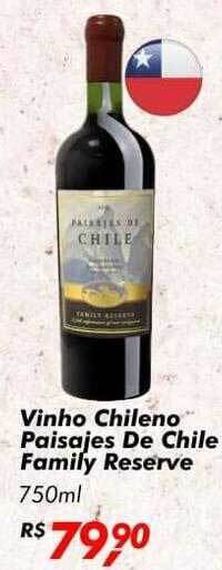 Big Box Vinho Chileno Paisajes De Chile Family Reserve oferta