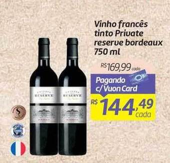 Comper Vinho Francês Tinto Private Reserve Bordeaux oferta
