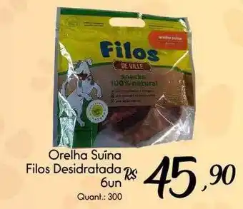 Orelha Suína Filos Desidratada