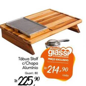 Giassi Supermercados Tábua Stolf C Chapa Alumínio oferta