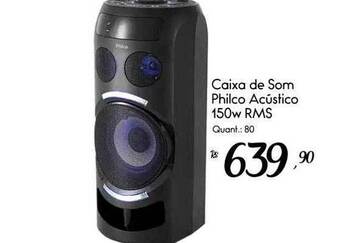 Giassi Supermercados Caixa De Som Philco Acústico 150w Rms oferta