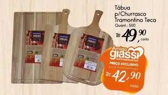 Giassi Supermercados Tábua P Churrasco Tramontina Teca oferta