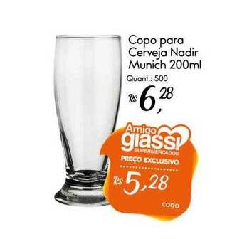 Giassi Supermercados Copo Para Cerveja Nadir Munich oferta
