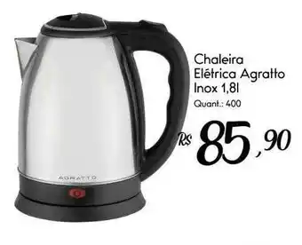 Giassi Supermercados Chaleira Eléctrica Agratto Inox oferta
