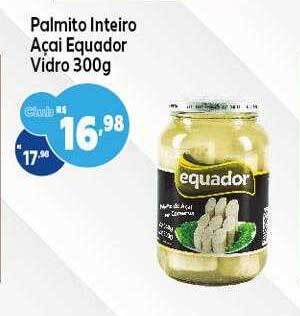 Palmito Inteiro Açai Equador Vidro