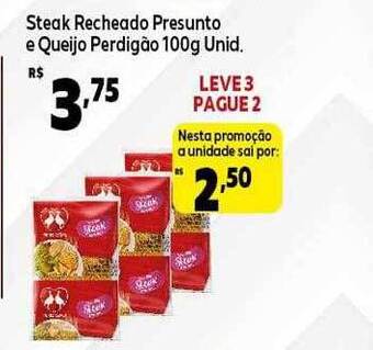 Steak Recheado Presunto E Queijo Perdigão