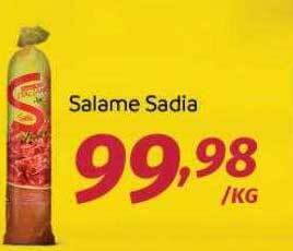 Supermercados Cidade Canção Salame Sadia oferta