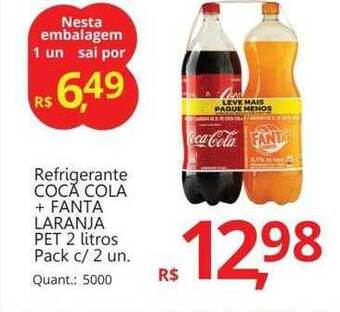 Supermercados Koch Refrigerante Coca Cola + Fanta Laranja oferta
