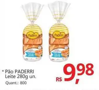 Supermercados Koch Pão Paderri Leite oferta