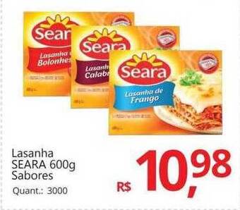 Supermercados Koch Lasanha Seara Sabores oferta