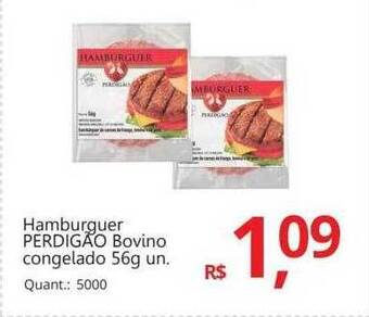 Supermercados Koch Hamburguer Perdigão Bovino Congelado oferta
