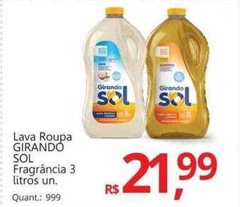 Lava Roupa Girando Sol Fragrâncias