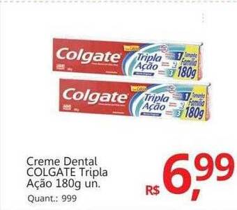 Supermercados Koch Creme Dental Colgate Tripla Ação oferta