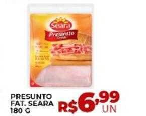 Supermercados Myatã Presunto Fat. Seara oferta