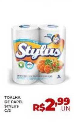 Supermercados Myatã Toalha De Papel Stylus C- 2 oferta