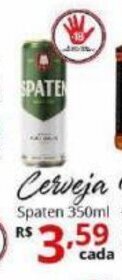 Ricoy Supermercados Cerveja Spaten 350ml oferta