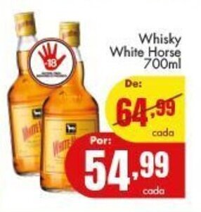 Barbosa Supermercados Whisky White Horse 700ml oferta