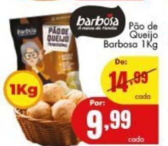Barbosa Supermercados Pao de Queijo Barbosa 1kg oferta