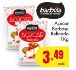 Barbosa Supermercados Acucar Barbosa Refinado 1kg oferta