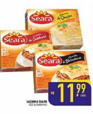 Mercantil Rodrigues Lasanha seara 600g oferta
