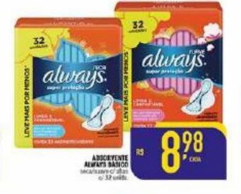 Absorvente always 32un