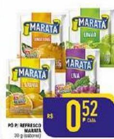 Mercantil Rodrigues Pó p/refresco maratá 30g oferta