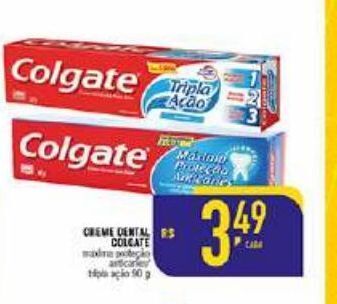Mercantil Rodrigues Creme dental colgate 90g oferta