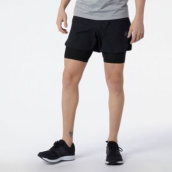 New Balance Short new balance 2x1 5in masculino oferta