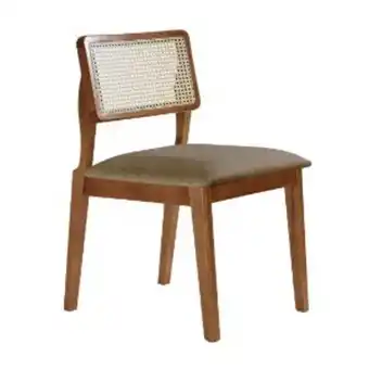Lojas Guido Cadeira rafana trento com tela sintética tc 244b cinamomo claro ./linho oferta