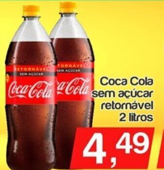 Coca Cola Sem Acucar retornavel 2L