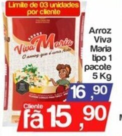 Supermercados Gricki Arroz Viva Maria tipo 1 pacote 5kg oferta