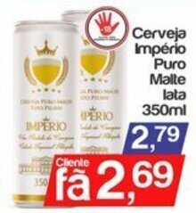 Cerveja Imperio Puro Malte lata 350ml