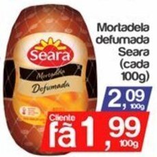 Supermercados Gricki Mortadela Defumada Seara cada 100g oferta