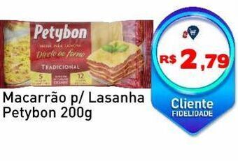 Tonin Superatacado Macarrão p/lasanha petybon 200g oferta
