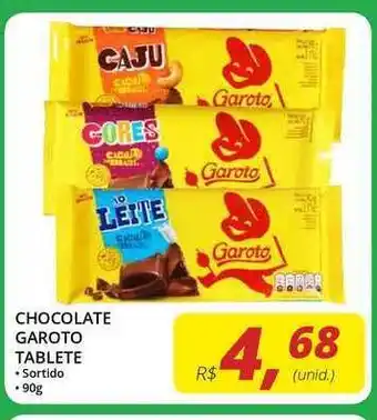 Chocolate Garoto Tablete 90g