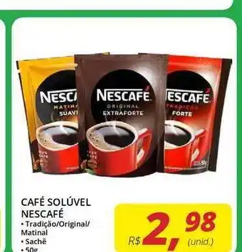 Rebouças Supermercados Café Solúvel Nescafé 50g oferta