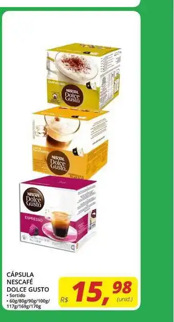 Cápsula Nescafé Dolce Gusto 60g / 80g / 90g / 100g / 117g / 169g / 170g