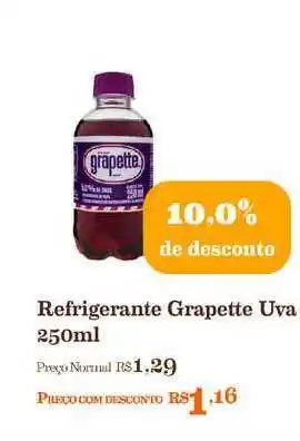 Mercadinhos São Luiz Refrigerante Grapette Uva 10% De Desconto 250ml oferta