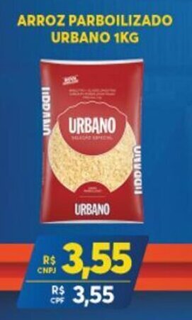 Atacadão Centro Sul Arroz Parbolizado Urbano 1kg oferta