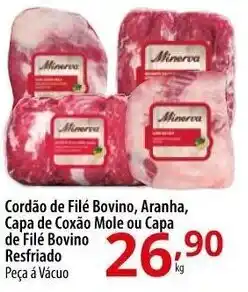 Akki Atacadista Cordao de File Bovino, Aranha, Caoa de Coxao Mole ou Capa de File Bovino Resfriado 1kg oferta