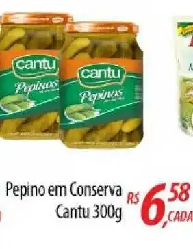 Pepino Em Conserva Cantu 300g