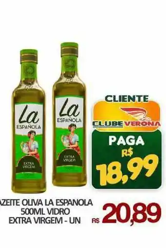 Azeite Oliva La Espanola 500ml Vidro Extra Virgem